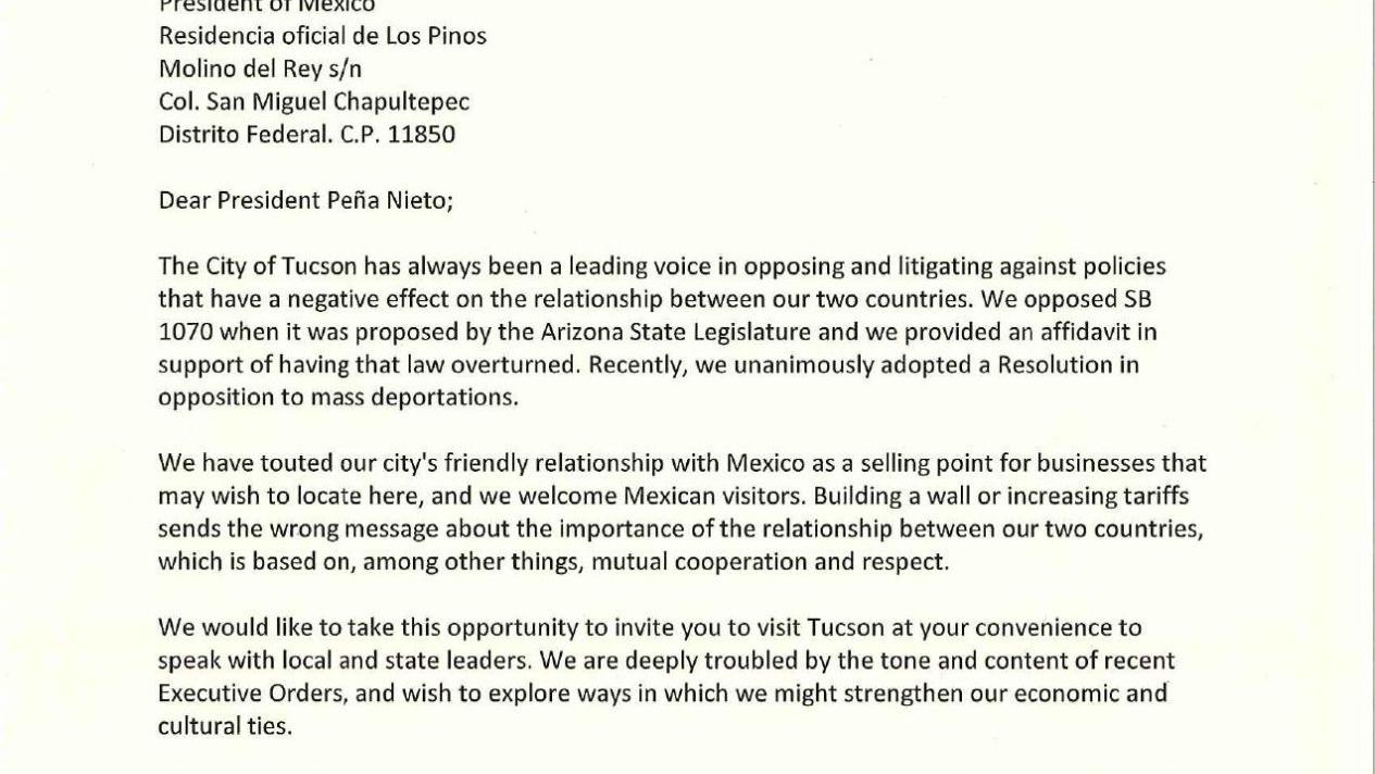 Letter to Pena Nieto (English)